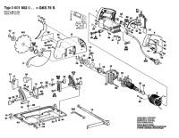 Bosch 0 601 652 041 GKS 75 S Circular hand saw 110 V / GB Spare Parts GKS75S